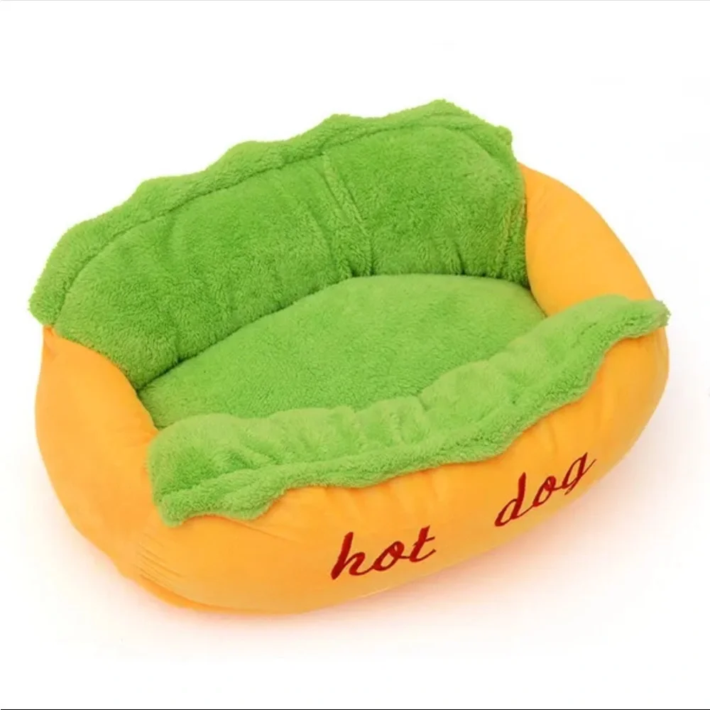 Hot dog bed for small dogs
